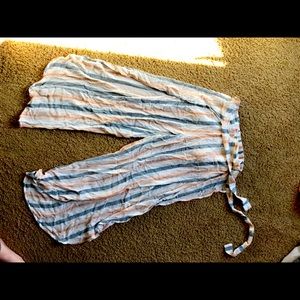 Striped Wrap Around Pants